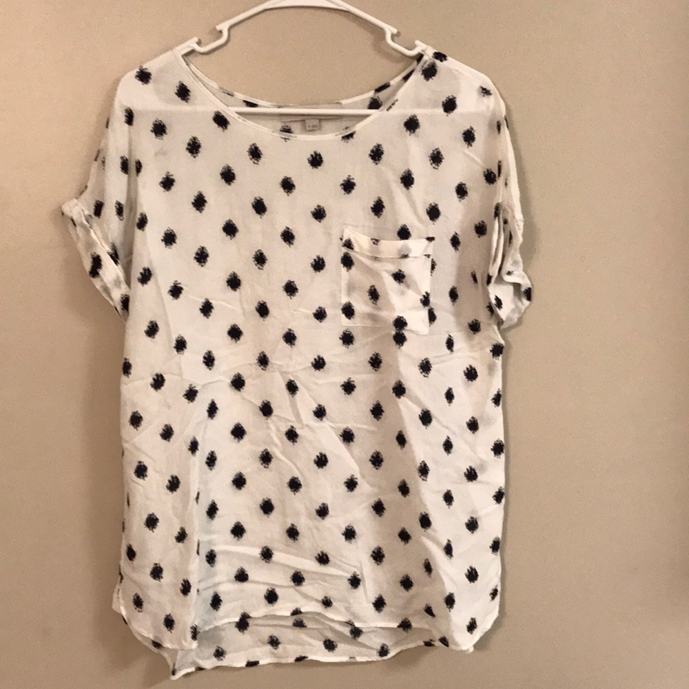 LOFT Polka Dot Blouse